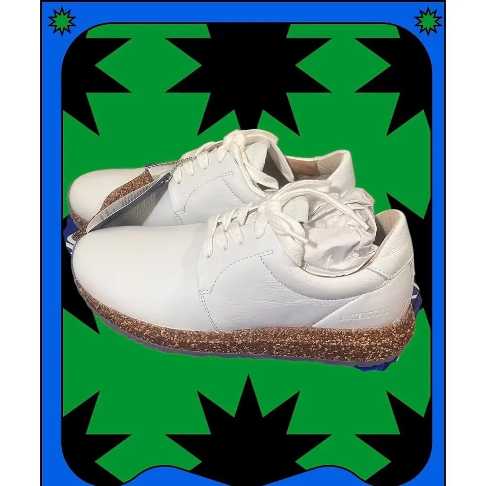 Birkenstock Wrigley White Leather Womens Sneakers Sz EU 36N=US W 5